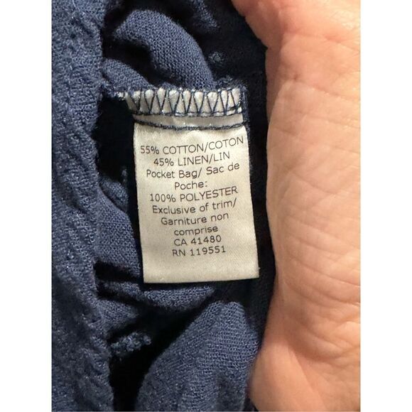 Gentle Fawn Linen Blend Nevada Summertime Ocean Waters Short Romper Size Small - Picture 5 of 13